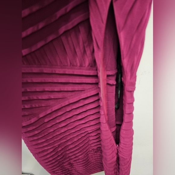 Calvin Klein Purple Bodycon Crisscross size 10 - Picture 2 of 4